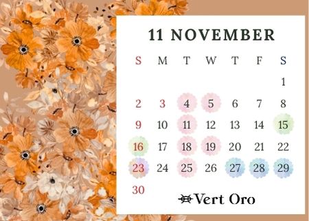 11月のカレンダー